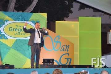 Actuación del humorista Maestro Florido (Foto Francisco Javier Santana)